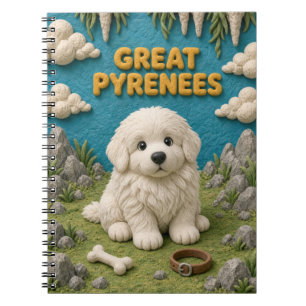 Carnet Mignon chiot des Pyrénées, bébé chien