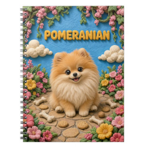 Carnet Mignon chiot Pomeranian, bébé chien