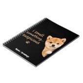 Carnet Mignon chiot Shiba Inu Citation drôle d'odeur Chie (Côté gauche)