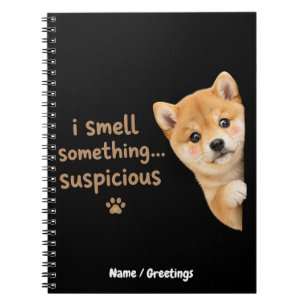 Carnet Mignon chiot Shiba Inu Citation drôle d'odeur Chie