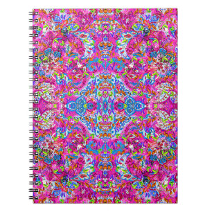 Carnet Mignon coloré fantastique abstrait floral