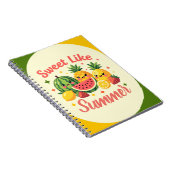 Carnet Mignon comme l'été Fruit Mignon Kawaii (Côté Droit)