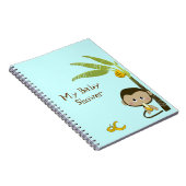 Carnet mignon de baby shower de singe (Côté Droit)