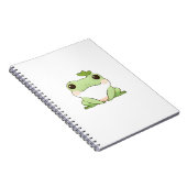 Carnet Mignon Dessin Simple de Grenouille Chibi de Style (Côté Droit)