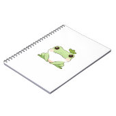 Carnet Mignon Dessin Simple de Grenouille Chibi de Style (Côté gauche)