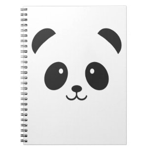 Carnet mignon et câlin de panda
