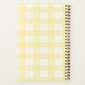 Carnet Mignon Gingham Jaune et Blanc (Verso)