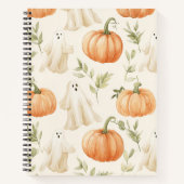Carnet Mignon Halloween Citrouille Ghost (Devant)