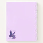 Carnet Mignon Kawaii Pastel Violet Lapin Endormi Personna (Dos)