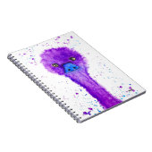 Carnet mignon mauve emu (Côté Droit)