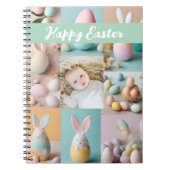Carnet Mignon Moderne collage de Pâques Pastel scrapbook (Devant)