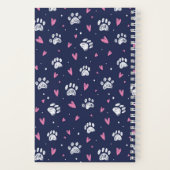 Carnet Mignon motif d'impression de patte de l'animal de (Verso)