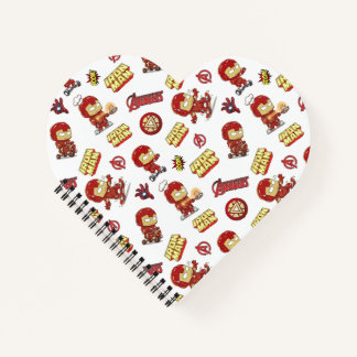 Carnet Mignon motif sans couture de Iron Man Chibi - Supe