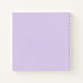 Carnet mignon mou pourpre avec nom (Dos)