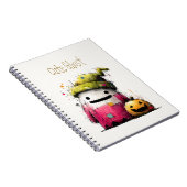 Carnet Mignon patchwork fantôme à l'aquarelle Halloween (Côté Droit)