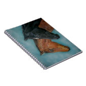 Carnet mignon poulain noir poulain colt portrait cheval (Côté Droit)