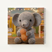 Carnet Mignon singe et éléphant au crochet (Dos)