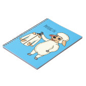 Carnet Mignonne brebis avec blouson (Côté gauche)