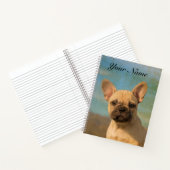 Carnet Mignonne Chien à Chien - Drôle Tête de Chien - Nom (Intérieur)