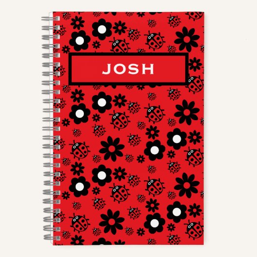 Carnet Mignonne coccinelle Motif (Recto)