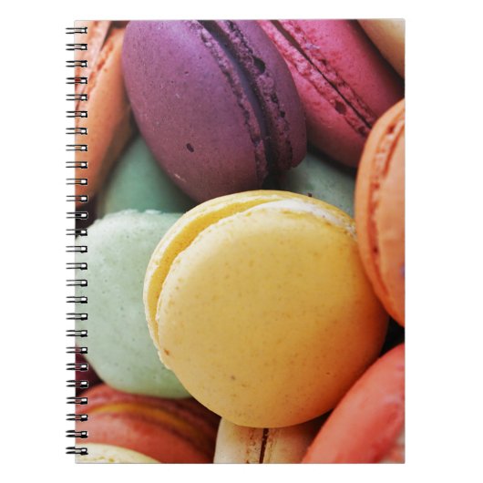 Carnet Mignonne dessert coloré Français Macaron (Devant)