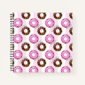 Carnet Mignonne Donut Attention Soyez Happy Amusants Moti (Devant)