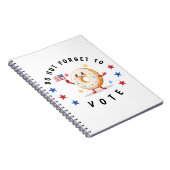 Carnet Mignonne Donut n'oublie pas de voter - Elections a (Côté Droit)