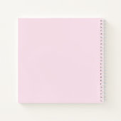 Carnet Mignonne fille bébé Panda Ours Monogramme (Dos)