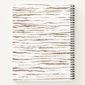 Carnet Mignonne fille en robe rouge avec tulipes (Dos)