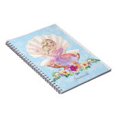 Carnet Mignonne fille sirène Monogramme (Côté Droit)