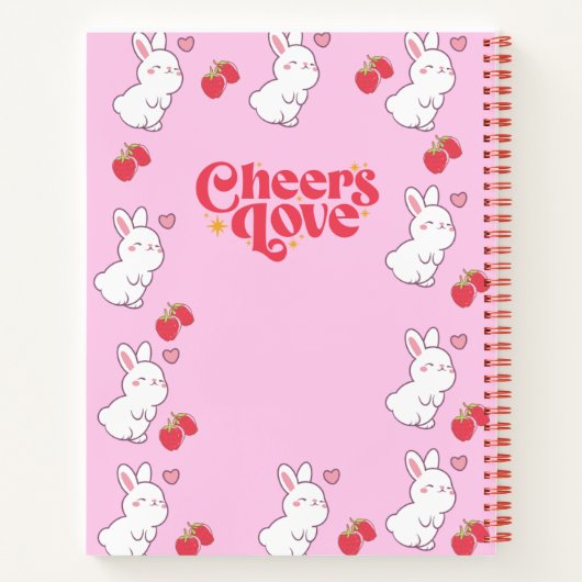 Carnet 💗 mignonne fraise 🍓 🌷 (Dos)
