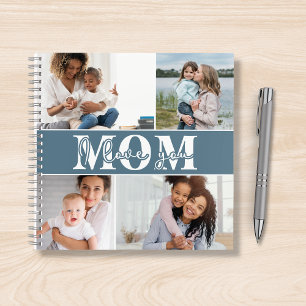 Carnet Mignonne JE T'AIME MOM Fête des Mères Photo