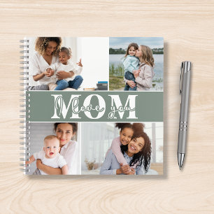 Carnet Mignonne JE T'AIME MOM Fête des Mères Photo