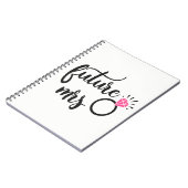 Carnet Mignonne Mariée Pour Être Mariage Futur Mme Fiança (Côté gauche)