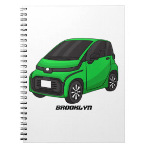 Carnet Mignonne micro-voiture verte