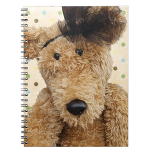 Carnet Mignonne Ours Brown Sur Pois