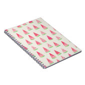 Carnet Mignonne pastèque : motif d'aquarelle transparente (Côté Droit)