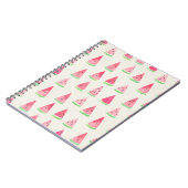 Carnet Mignonne pastèque : motif d'aquarelle transparente (Côté gauche)
