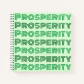 Carnet Mignonne Pensée riche Pensées Prospérité Message v (Devant)