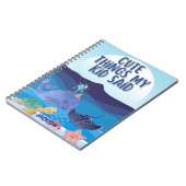 Carnet Mignonne poisson bleu marine choses Mon enfant dit (Côté gauche)