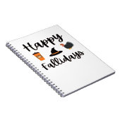 Carnet Mignonne saison d'automne Joyeux Fallidays Thanksg (Côté Droit)