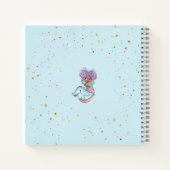 Carnet Mignonne sirène Brown (Dos)