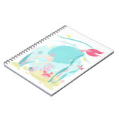 Carnet Mignonne Sirène Plongée Sous La Mer (Côté gauche)