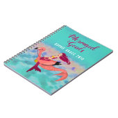 Carnet Mignonne sirène violette et Mermingo rose école de (Côté gauche)