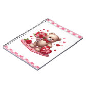 Carnet Mignonne Valentine's Day Teddy Bear (Côté gauche)