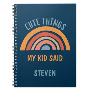Carnet Mignonnes choses Mon Enfant A Dit Boho Arc-en-ciel