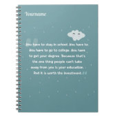 Carnet mignonnes cotes de couleur avec nuages et gouttes (Devant)