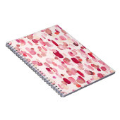 Carnet Mignonnes Zones Rouges Roses Simples (Côté Droit)