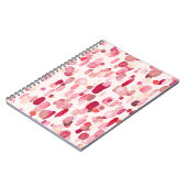 Carnet Mignonnes Zones Rouges Roses Simples (Côté gauche)