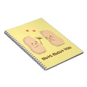 Carnet Mignons cacahuètes fou de vous jeu de mots humour  (Côté Droit)
